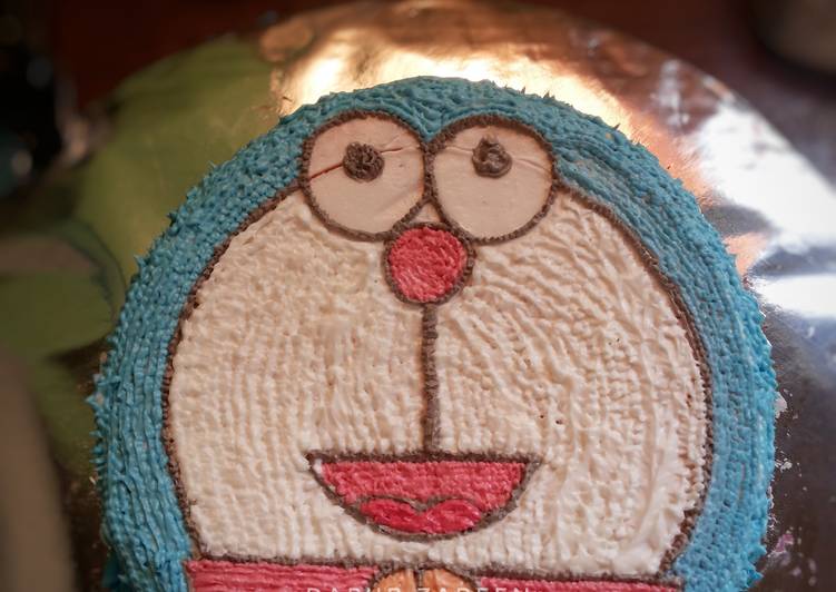 gambar untuk resep makanan Doraemon rainbow / brownies kukus rainbow ny. liem