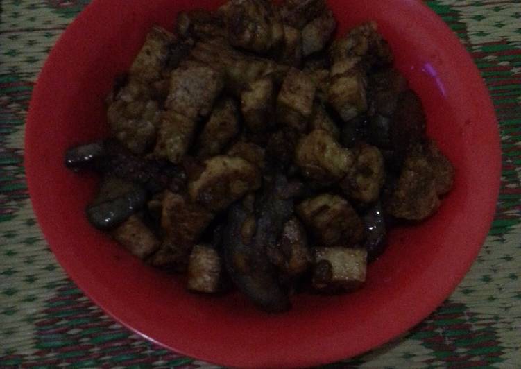 resep makanan Oseng tahu tempe terong