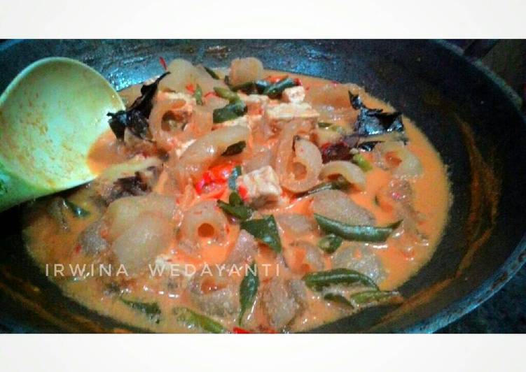 resep Cecek Kuah Santan (pendamping gudek) modifikasi