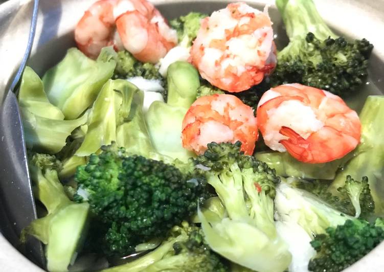 resep lengkap untuk Tanpa Minyak - Ca Brokoli Udang