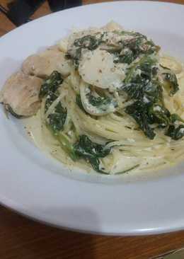 Sphagetti creamy spinach ala anak kos (pakai rice cooker)