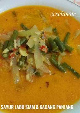 Sayur Labu Siam & Kacang Panjang