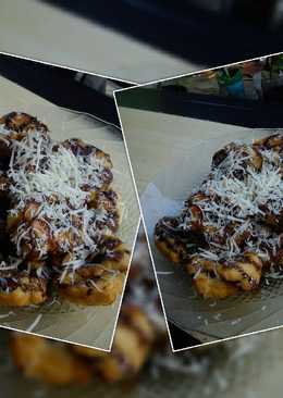 Donat kentang coklat keju apalah-apalah