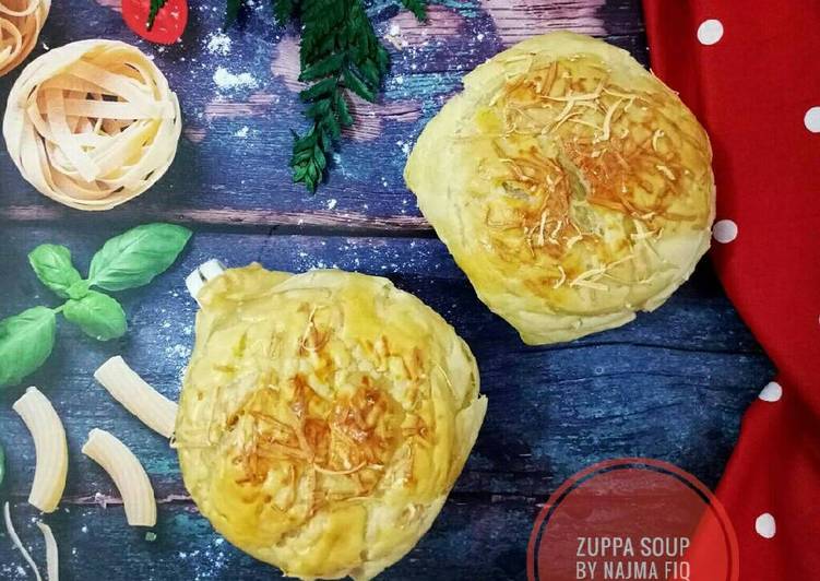 bahan dan cara membuat Zuppa soup ekonomis