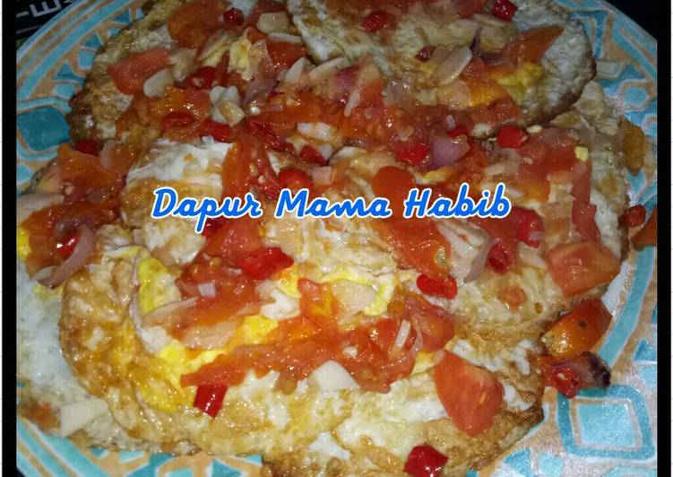 resep makanan Ceplok Telor Tomat