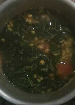 Sayur bening bayam + jagung