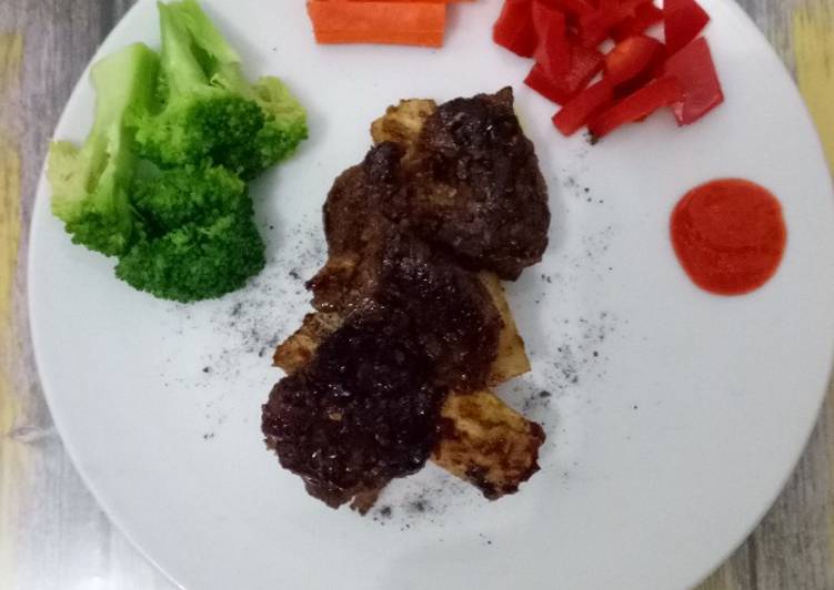 gambar untuk cara membuat Super Simple Iga Bakar, praktis + cepat