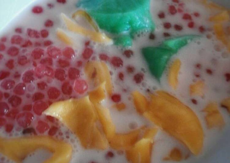 cara membuat Bubur Sagu Mutiara Kara