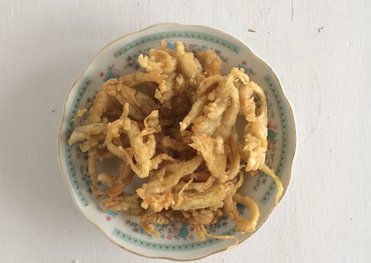 resep masakan Jamur goreng tepung crispy