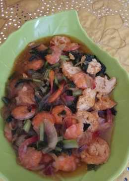 Udang tofu asam manis