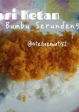 Nasi Ketan Bumbu Serundeng