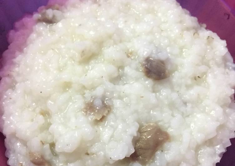 gambar untuk resep makanan Bubur daging sapi