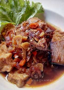 Tongkol kecap pedas + tahu