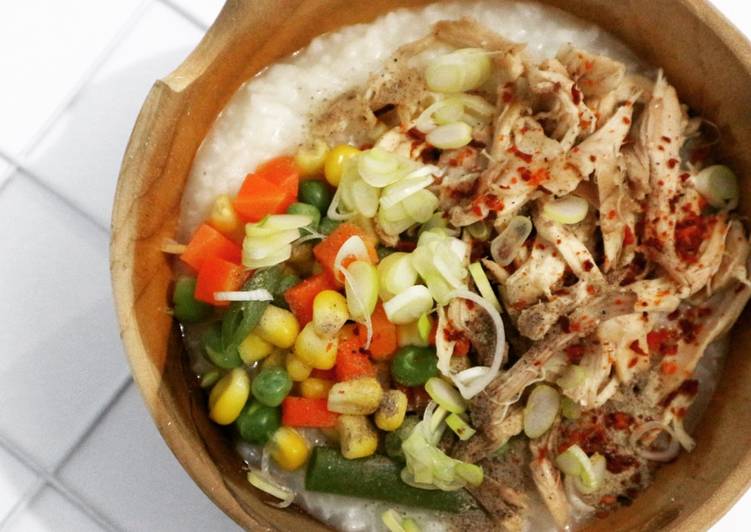 gambar untuk resep Bubur Beras dg Ayam