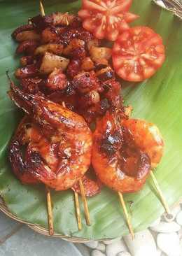 Udang dan octopus bakar madu ala bunda Jk