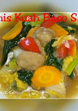 Tumis Kuah Baso Sayur