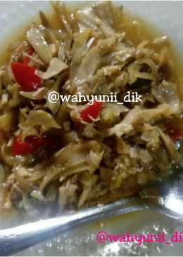 Tumis Jantung pisang masak pedas