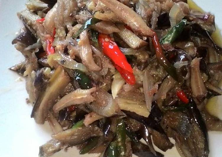 Resep Ott (oseng terong teri) pedas Oleh Rini Astuti