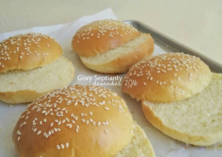 gambar untuk resep makanan Roti Burger Empuk / Burger Buns #recommended