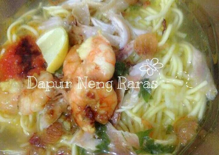 Resep Soto Mie Udang Kiriman dari Dapur Neng Raras ?