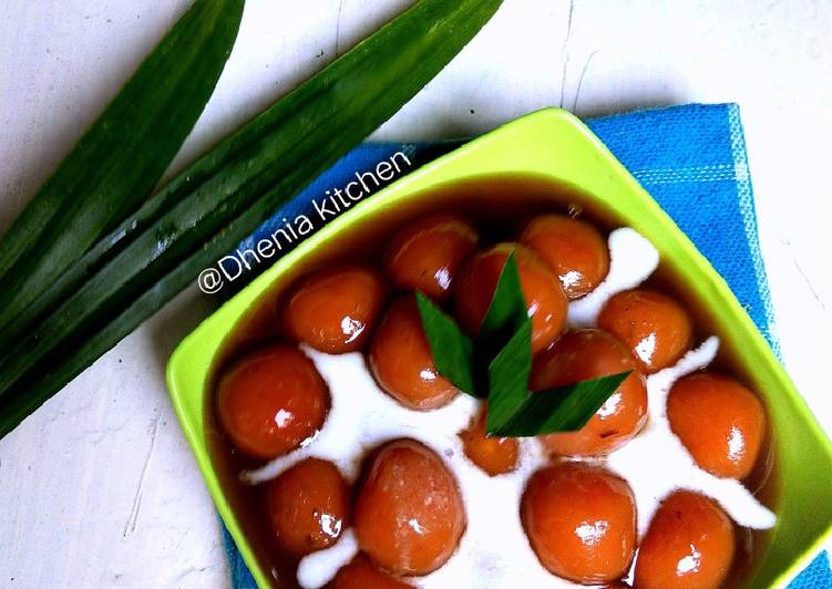 resep lengkap untuk Kolak candil biji salak