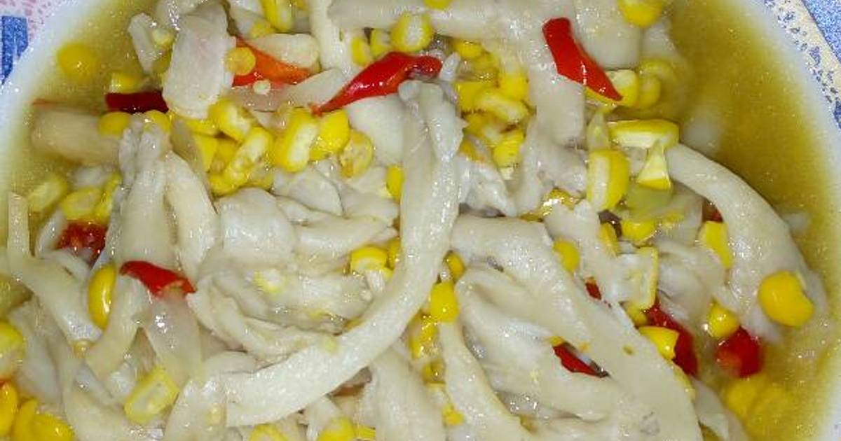 Resep tumis jumur tiram jagung  manis  oleh Tari Cute Cookpad