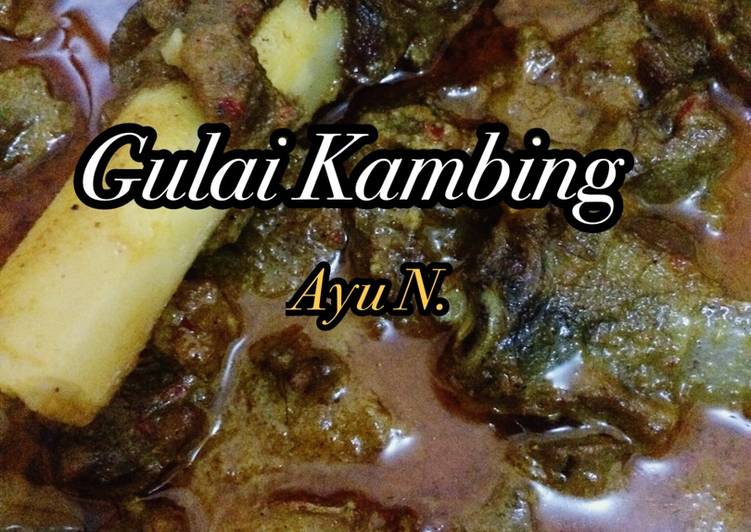 resep lengkap untuk Gulai Kambing