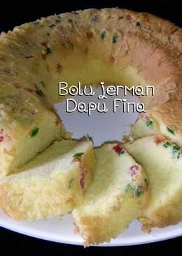 Bolu jerman panggang moist toping sukade