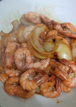 Udang kecap manis