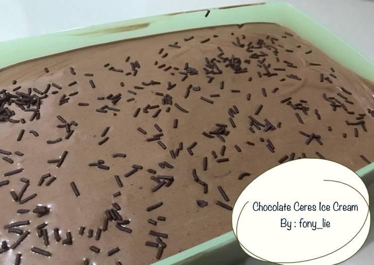 gambar untuk cara membuat Chocolate Ceres Ice cream
