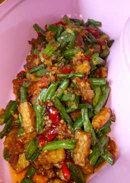 Sambel tempe kacang panjang