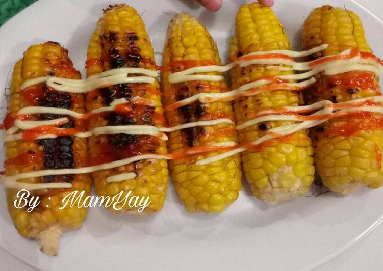 resep makanan Jagung Manis bakar teflon (happycall)