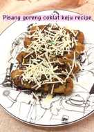 Pisang goreng coklat keju