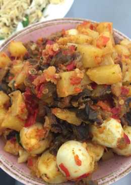 Sambal Goreng Ati, Kentang, Telur puyuh