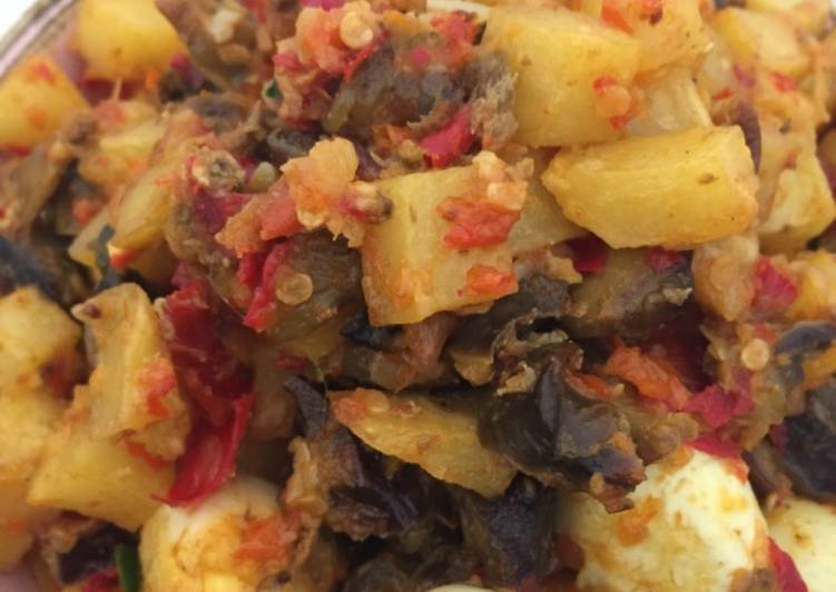 resep makanan Sambal Goreng Ati, Kentang, Telur puyuh