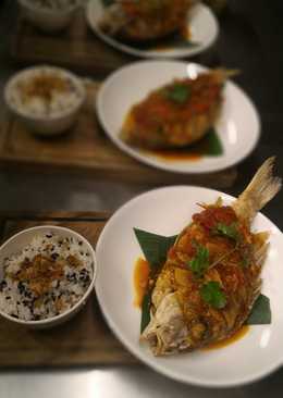 Kakap goreng bumbu asam manies ala thailand,,,