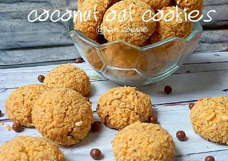 gambar untuk resep makanan Coconut Oat Cookies