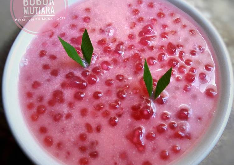 resep Bubur Pinky (Bubur Sagu Mutiara Campur ^^)