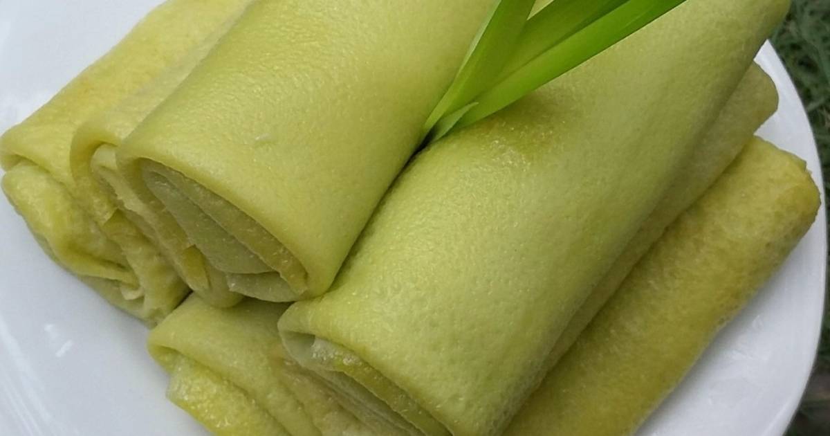 Resep Dadar gulung pandan isi srikaya