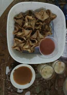 Siomay goreng isi sayuran dan daging