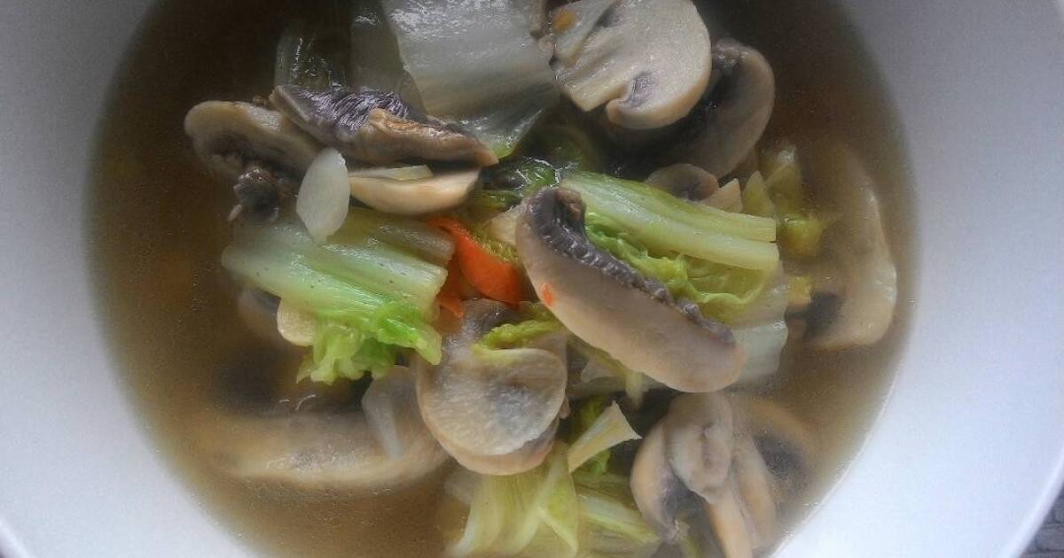 Resep Diet GM (Day 2) - Oseng Sawi Putih Jamur Kancing 