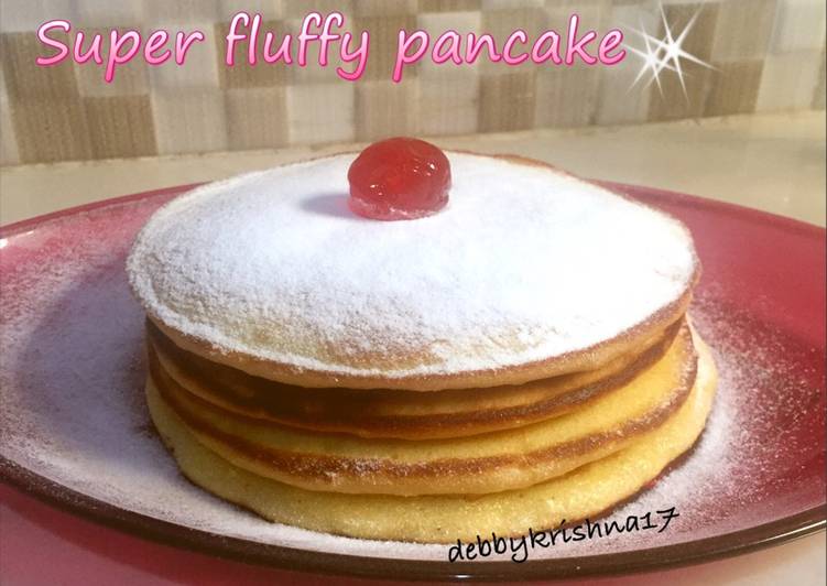 resep lengkap untuk Super fluffy pancake