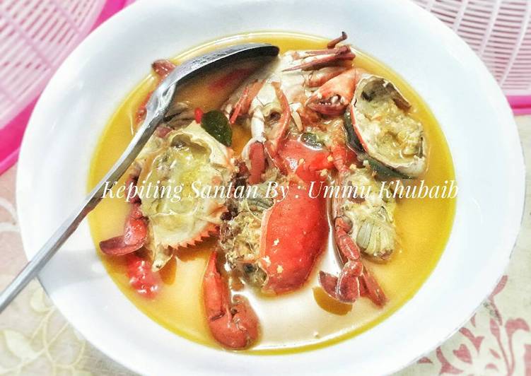 resep lengkap untuk Kepiting Santan Sederhana/Rumahan