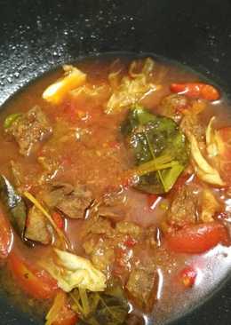 Tongseng daging sapi tanpa santan dan tanpa msg