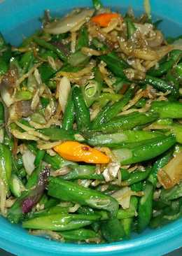 Tumis Kacang Panjang Teri Medan
