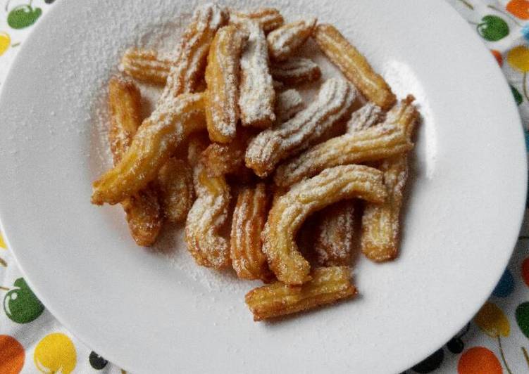 bahan dan cara membuat churros mini (sus goreng kw)