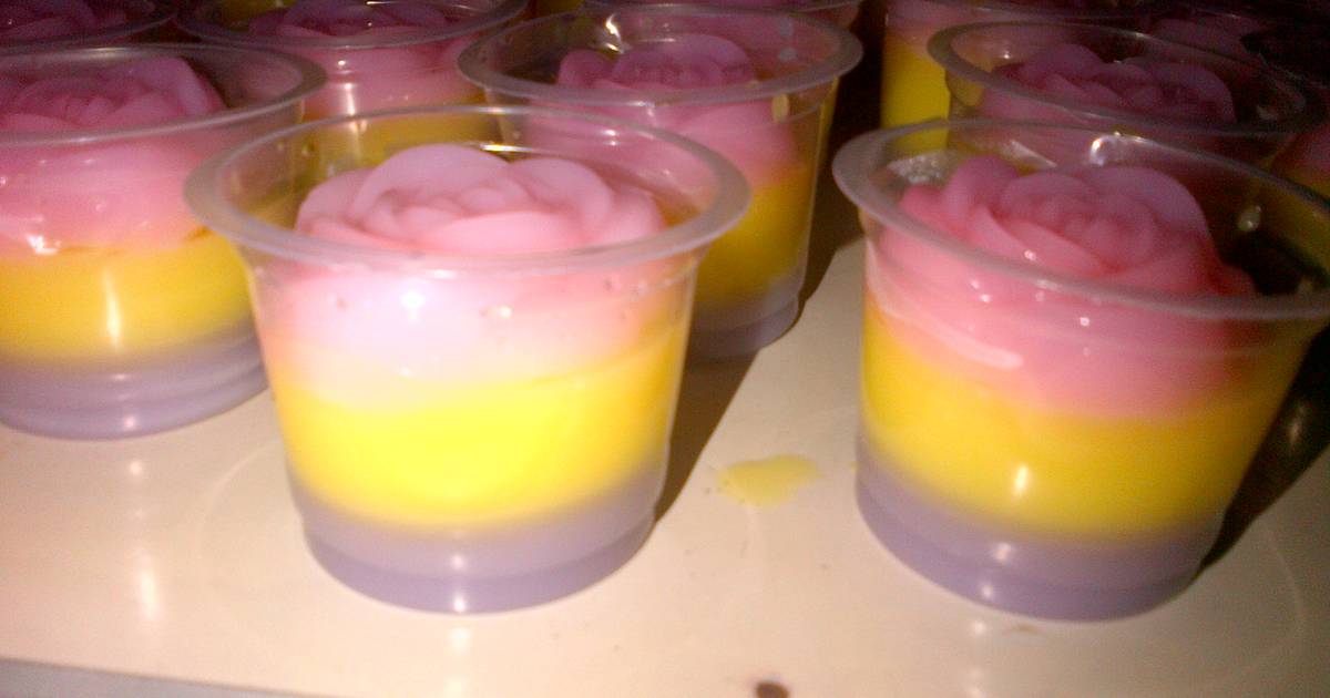 Cara Buat Puding Pelangi Cup | Resep Bunda Rumahan