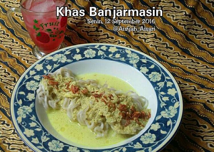 resep masakan Mie Laksa Khas Banjarmasin Kalimantan Selatan