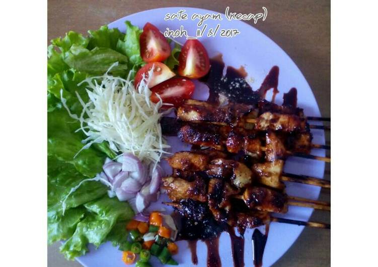 resep masakan Sate ayam bumbu kecap