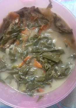 Daun singkong teri kuah santan